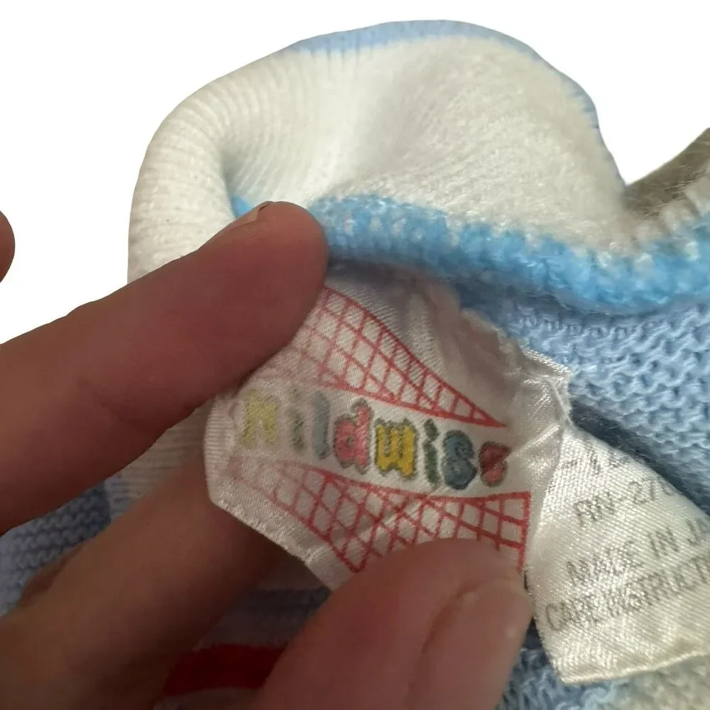 VINTAGE Childwise blue and white lil’star one‎ piece boys 0-12 months adorable